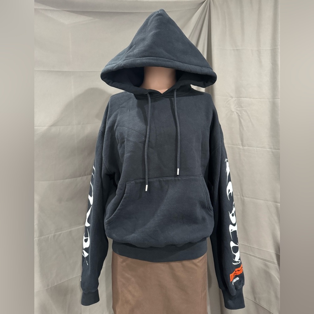 Heron Preston HP Brush Black Hoodie size Small